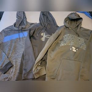 Three Under Armour hoodies, men's size XXL
